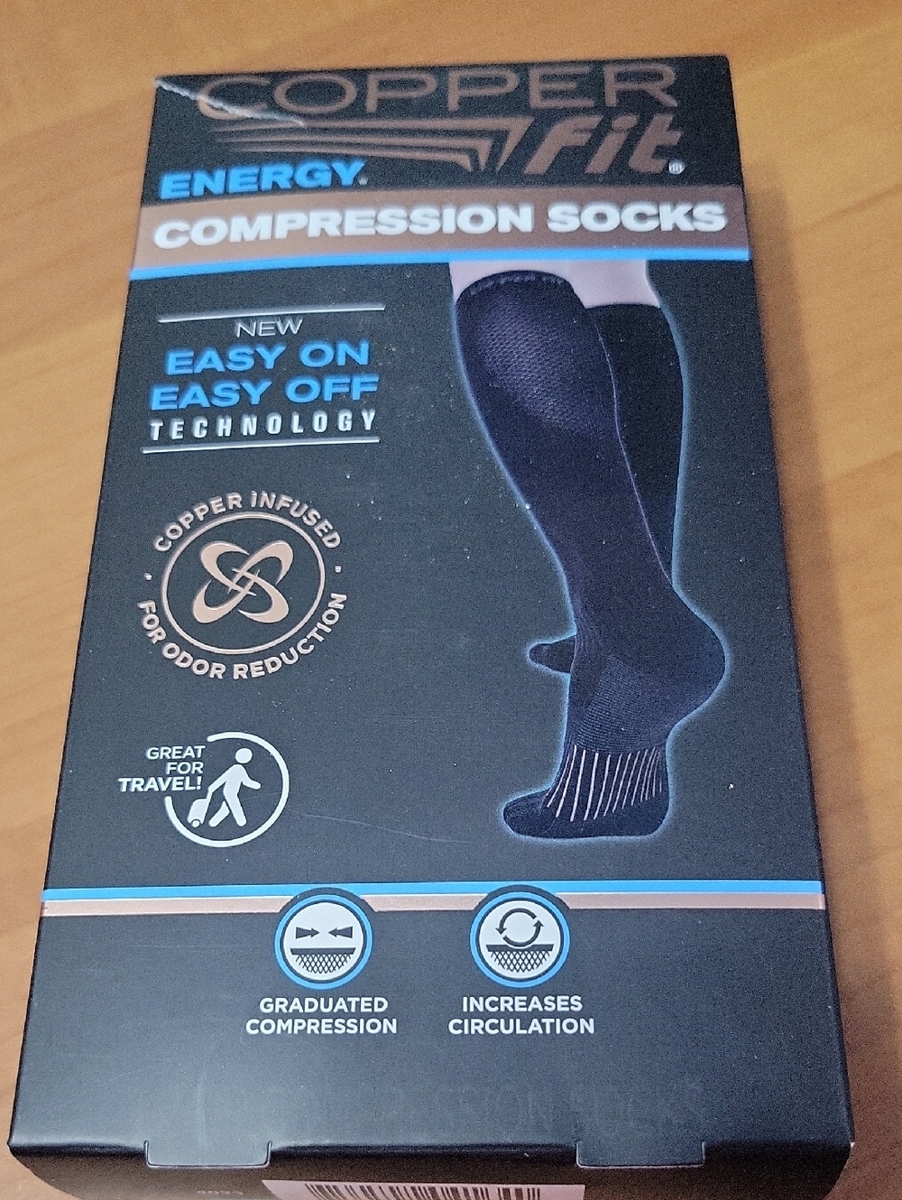 Copper Fit Energy Compression Dress Socks - Black